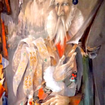 Картина под названием "Arlequin" - Arney Cardenas, Подлинное произведение искусства, Масло Установлен на Деревянная рама для…