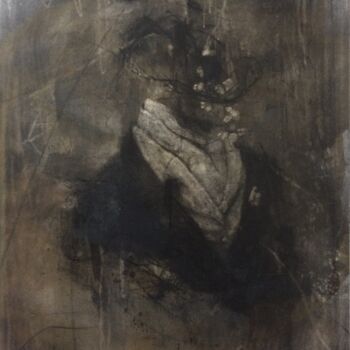「sans titre 1」というタイトルの描画 Arno Andreyによって, オリジナルのアートワーク, 木炭