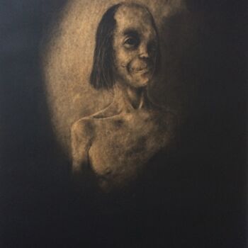 Drawing titled "sans titre 3" by Arno Andrey, Original Artwork, Charcoal