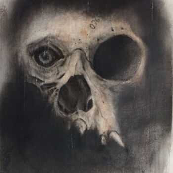 Drawing titled "sans titre5" by Arno Andrey, Original Artwork, Charcoal