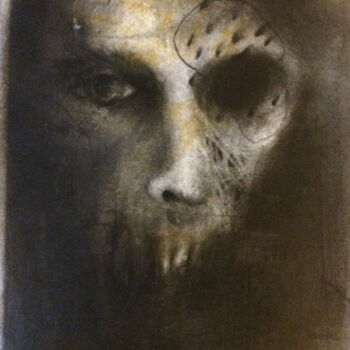 Drawing titled "sans titre9" by Arno Andrey, Original Artwork, Charcoal