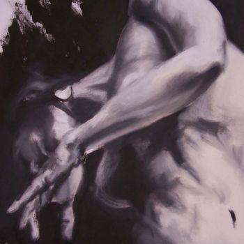 Peinture intitulée "nu bras gauche" par Arno.2, Œuvre d'art originale