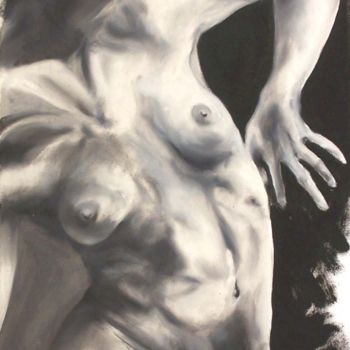 Peinture intitulée "le sein tombant" par Arno.2, Œuvre d'art originale