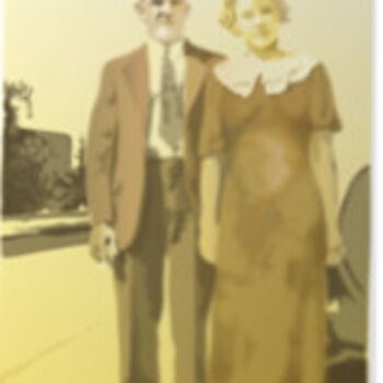 Dessin intitulée "Joe et Eleanor Oldk…" par Arno.2, Œuvre d'art originale