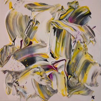 Pittura intitolato "Abstract#12" da Arnaud Gabriel Manette, Opera d'arte originale, Acrilico Montato su Telaio per barella i…