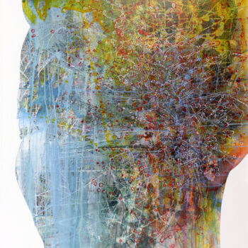 Картина под названием "Head" - Arnold August Nobis, Подлинное произведение искусства, Акрил