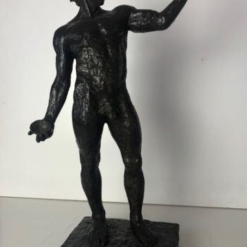 Sculpture intitulée "Bacchus en bronze" par Jean-Yves Recher, Œuvre d'art originale, Bronze