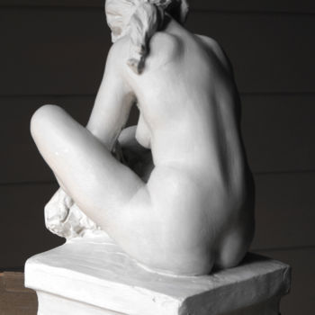 Sculpture titled "Femme - Terre cuite" by Christian Arnould, Original Artwork, Terra cotta