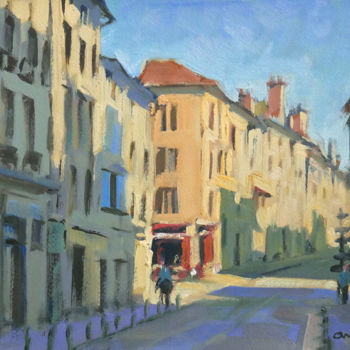 Peinture intitulée "Rue des Soeurs Maca…" par Christian Arnould, Œuvre d'art originale, Huile