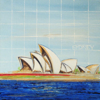Malerei mit dem Titel "Sydney" von Arpita B Ruparel, Original-Kunstwerk, Acryl