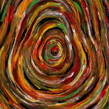 Картина под названием "Patient Avocado" - Arpita Gaidhane, Подлинное произведение искусства, Акрил