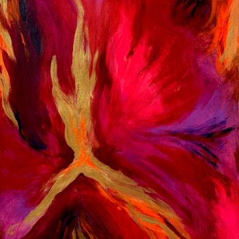 Painting titled "Phoenixian" by Arpita Gaidhane, Original Artwork, Acrylic