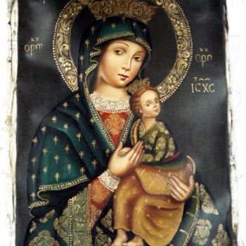 Painting titled "Virgin of Perpetual…" by Enrique Arrieta, Original Artwork