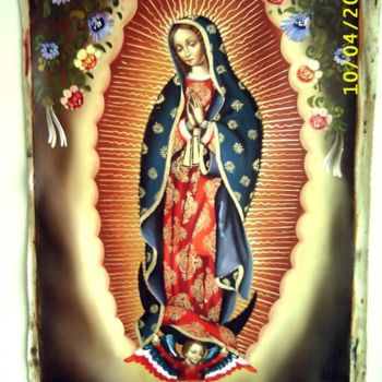 Painting titled "Our Lady of Guadalu…" by Enrique Arrieta, Original Artwork