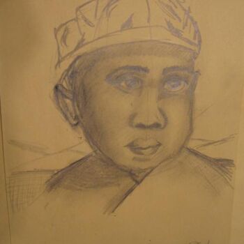 Drawing titled "Muslim child" by Kirsty Foster, Original Artwork