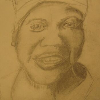 Drawing titled "African Woman" by Kirsty Foster, Original Artwork