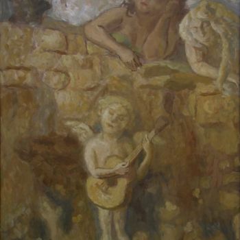 Pittura intitolato "Серенада" da Vladimir Arsionov, Opera d'arte originale