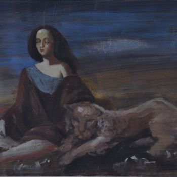 Malerei mit dem Titel "Медитация" von Vladimir Arsionov, Original-Kunstwerk, Öl