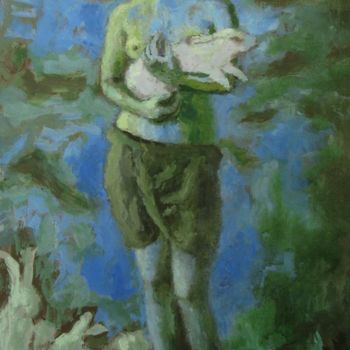 Painting titled "Мила" by Vladimir Arsionov, Original Artwork, Oil