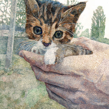 Рисунок под названием "Котик" - Artem Suslov, Подлинное произведение искусства