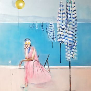 Pintura titulada "Wakacje 2021" por Agnieszka Banasiak, Obra de arte original, Acrílico