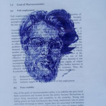 Drawing titled "Ballpoint pen drawi…" by Affordable Art, Original Artwork, Ballpoint pen