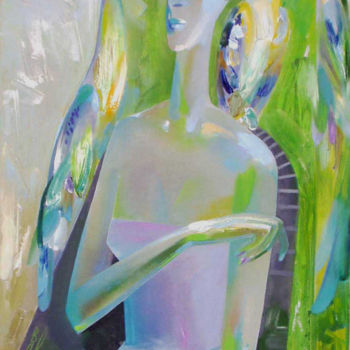 Painting titled "нетанцующая балерина" by Valentina Averkina, Original Artwork