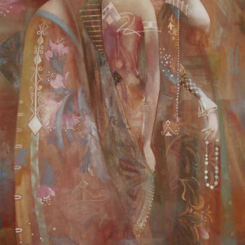 Schilderij getiteld "зеркало сцены" door Valentina Averkina, Origineel Kunstwerk