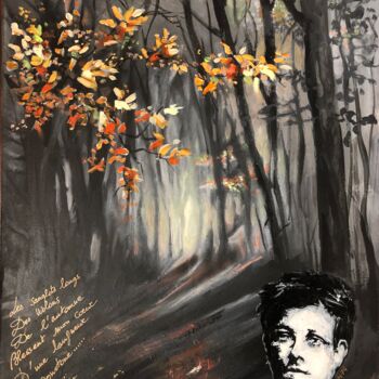 Painting titled "Automne" by Dan, Original Artwork, Acrylic