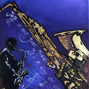 Peinture intitulée "Jazz" par Dan, Œuvre d'art originale, Acrylique