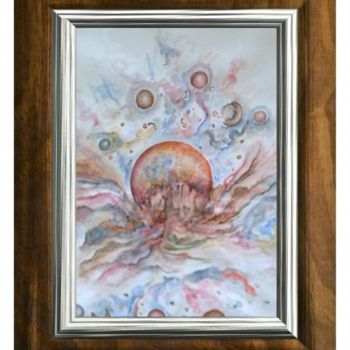Painting titled "Aquarel 5" by Hannada, Original Artwork, Watercolor