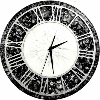 Design intitulée "Wall clock "Paradis…" par Irina Ivakina, Œuvre d'art originale, Accessoires