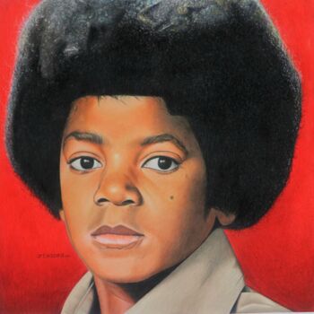 Drawing titled "Portrait of Michael…" by Art Kazed, Original Artwork, Pencil