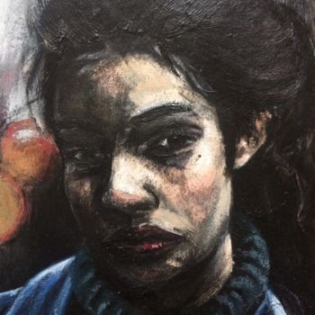 Pintura intitulada "chica.jpg" por Laya Garcia, Obras de arte originais, Acrílico