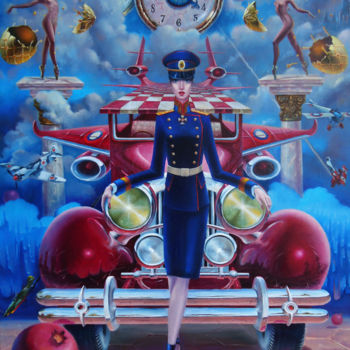 Картина под названием ""Гранат Вселенский"" - Sergey Mogilevskiy (Mogellan), Подлинное произведение искусства, Масло