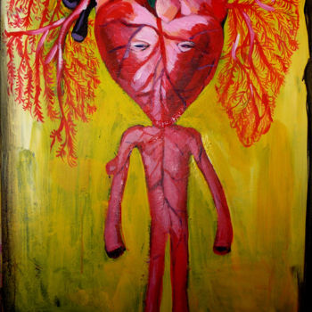 「Heart」というタイトルの絵画 Art Silによって, オリジナルのアートワーク, アクリル