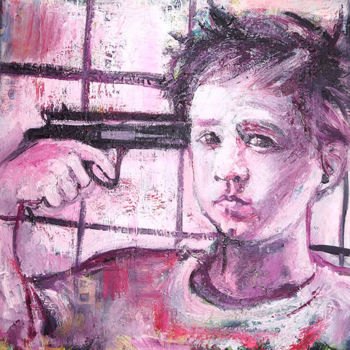 绘画 标题为“Childhood” 由Art Sil, 原创艺术品, 油