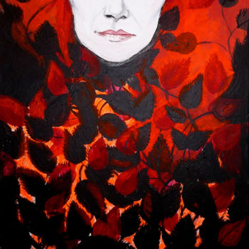 Painting titled "Woman" by Art Sil, Original Artwork, Acrylic