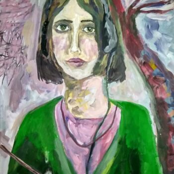 "Portrait of Xenia" başlıklı Tablo Art-Teodora tarafından, Orijinal sanat, Guaş boya