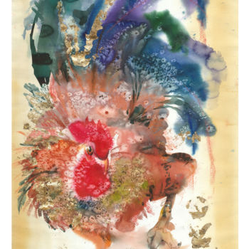 Peinture intitulée ""ИЮЛЬ"" par Tatiana Ponomareva, Œuvre d'art originale, Aquarelle