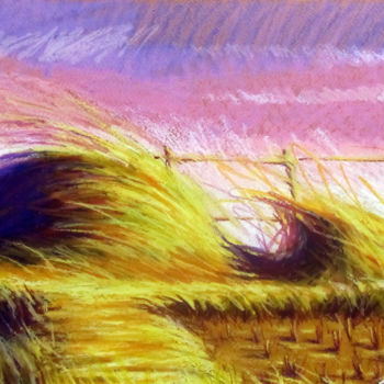 Pittura intitolato "blowing-02.jpg" da Art Trinhmai, Opera d'arte originale, Pastello