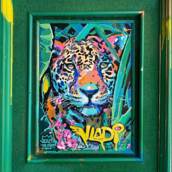 Painting titled "Jaguar" by Art Vladi, Original Artwork, Acrylic