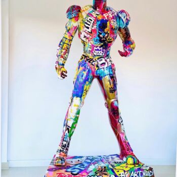 Sculpture titled "Iron Man" by Art Vladi, Original Artwork, Resin