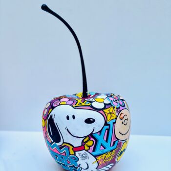 Sculpture intitulée "Snoopy LOUIS Vuitton" par Art Vladi, Œuvre d'art originale, Résine