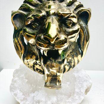 Rzeźba zatytułowany „LION KING” autorstwa Art Vladi, Oryginalna praca, Brąz