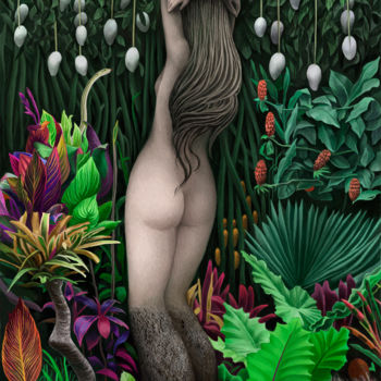 Digital Arts titled "Tropical lady" by Tomomi Sato, Original Artwork