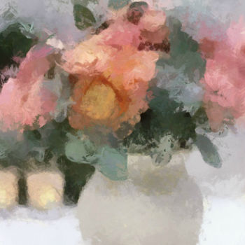 Картина под названием "Bouquet" - Julia Ya, Подлинное произведение искусства, Масло