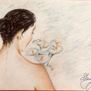 Drawing titled "Harmony" by Larysa Strygaczowa, Original Artwork, Pastel
