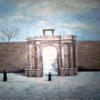 绘画 标题为“porte de caracalla” 由Peintresculpt, 原创艺术品