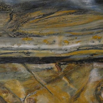 Malerei mit dem Titel "GEO    Erde***Wasse…" von Urs, Original-Kunstwerk, Acryl